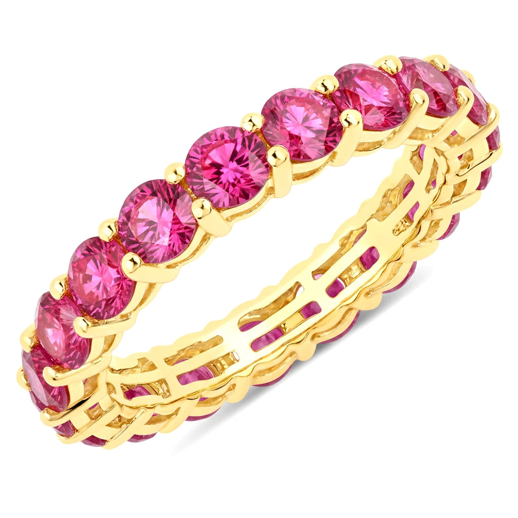 Bold Round Prong Set Eternity Ring