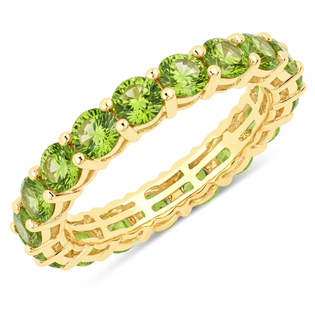 Bold Round Prong Set Eternity Ring