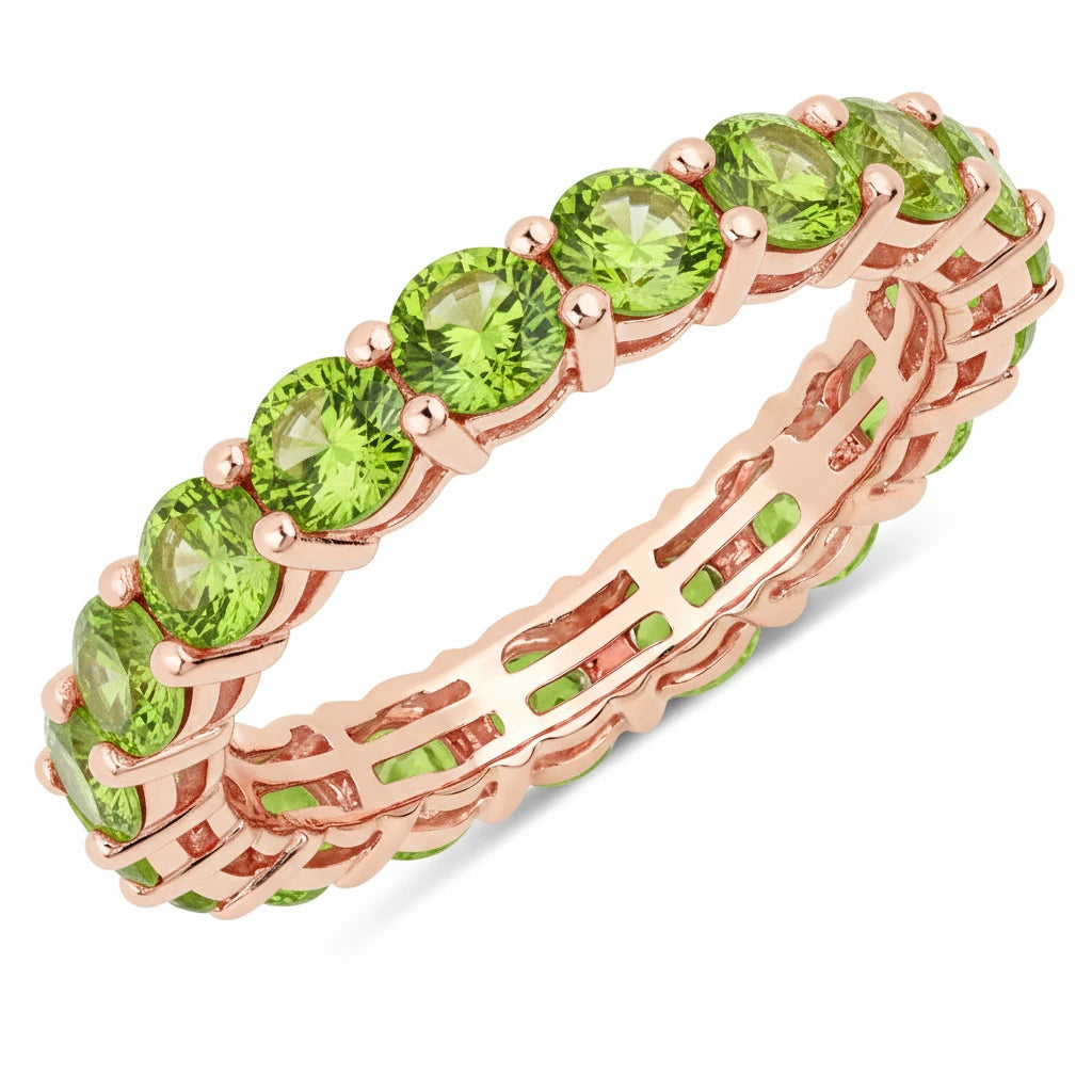 Bold Round Prong Set Eternity Ring