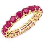 Bold Round Prong Set Eternity Ring