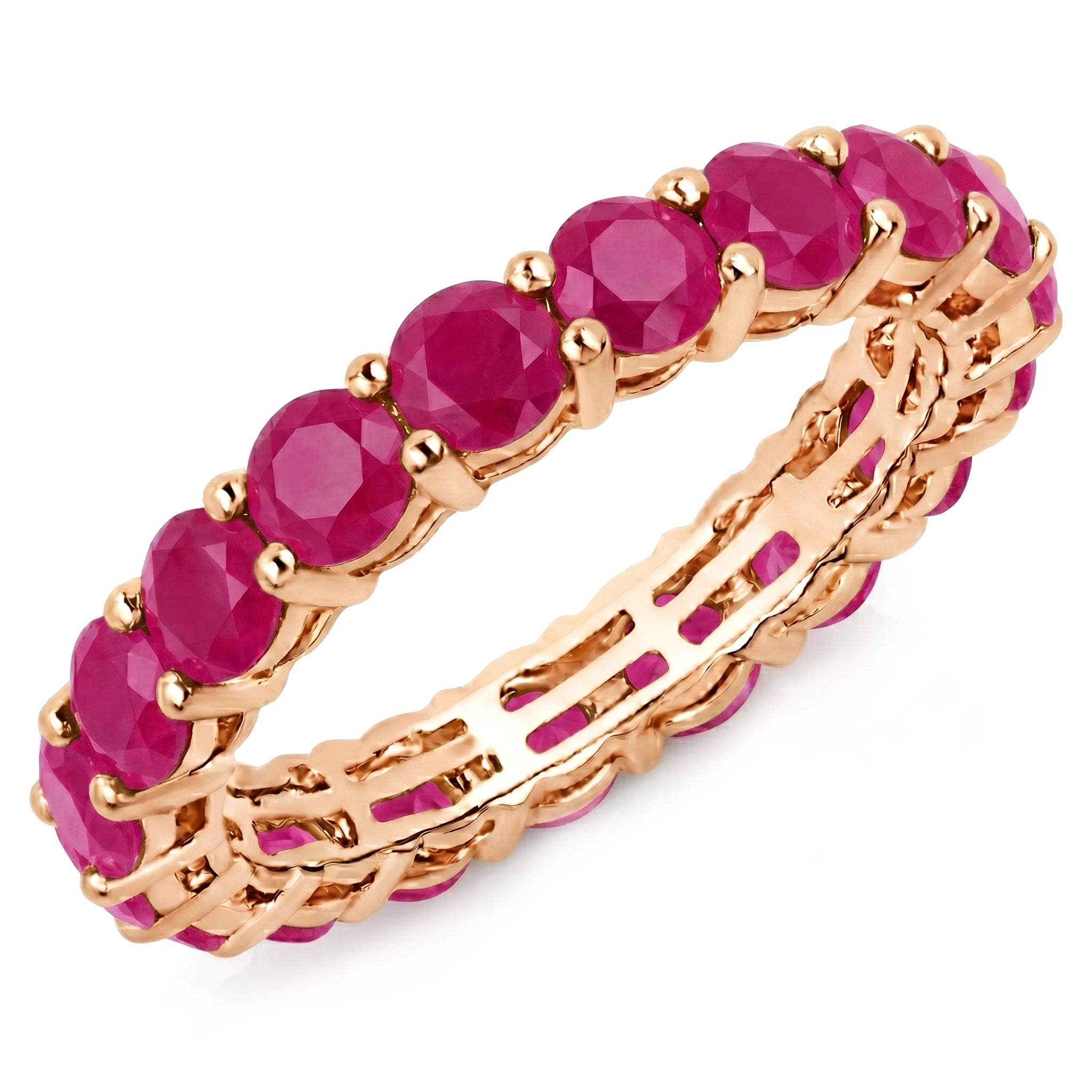 Bold Round Prong Set Eternity Ring