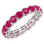 Bold Round Prong Set Eternity Ring