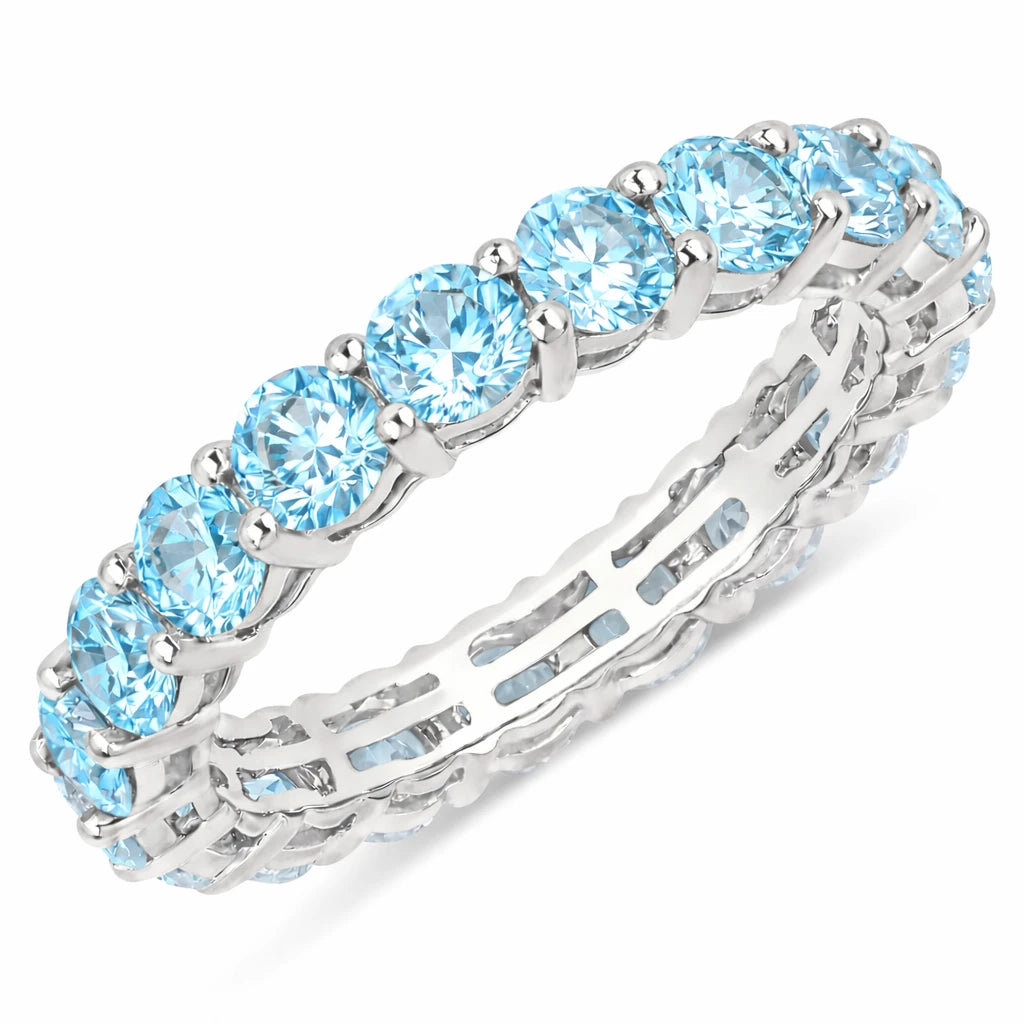 Bold Round Prong Set Eternity Ring