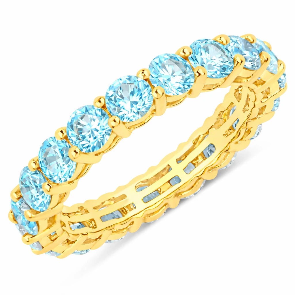 Bold Round Prong Set Eternity Ring