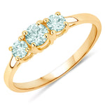 Three Stone Round Ring