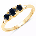 Three Stone Round Ring