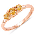 Three Stone Round Ring