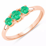 Three Stone Round Ring