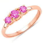 Three Stone Round Ring