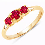 Three Stone Round Ring