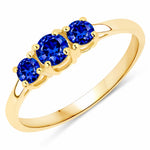 Three Stone Round Ring
