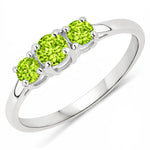 Three Stone Round Ring