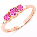 Three Stone Round Ring