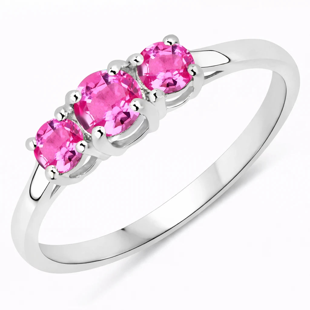 Three Stone Round Ring