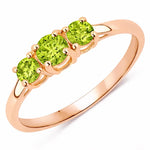 Three Stone Round Ring