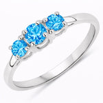 Three Stone Round Ring