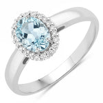 Oval Cut Diamond Accent Ring