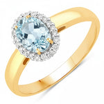 Oval Cut Diamond Accent Ring