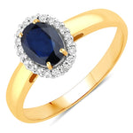 Oval Cut Diamond Accent Ring