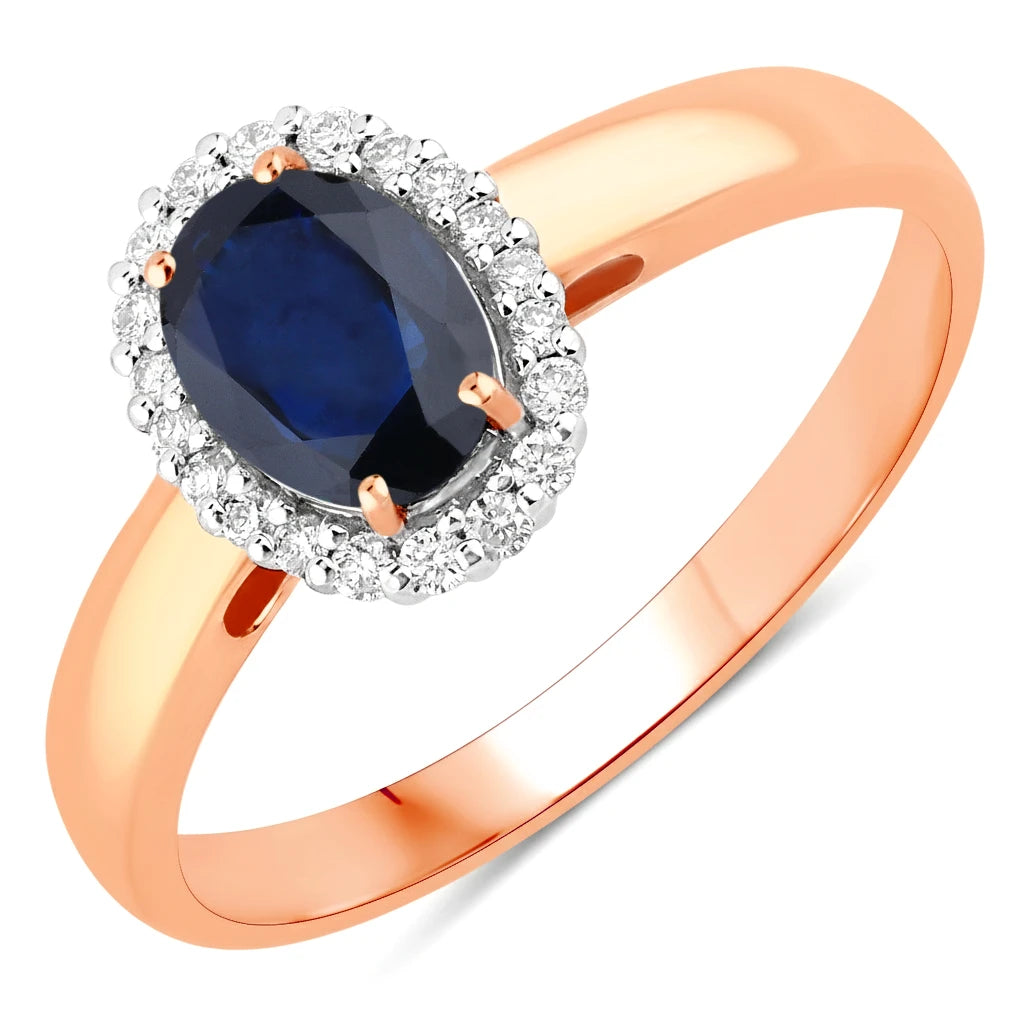 Oval Cut Diamond Accent Ring