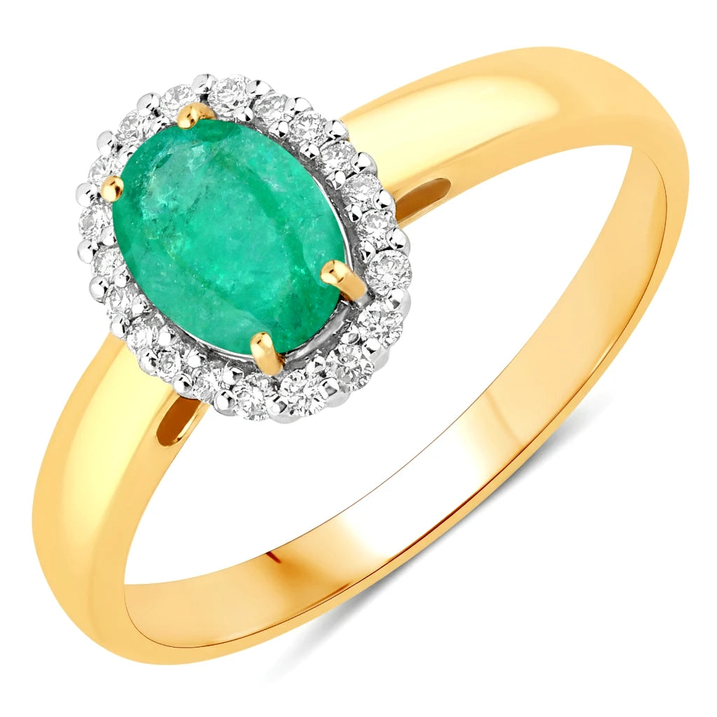 Oval Cut Diamond Accent Ring