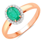 Oval Cut Diamond Accent Ring