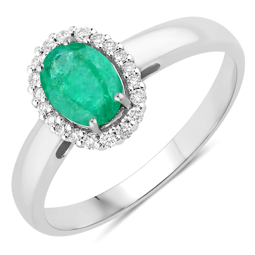 Oval Cut Diamond Accent Ring