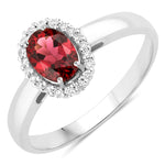 Oval Cut Diamond Accent Ring