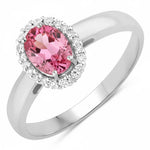 Oval Cut Diamond Accent Ring