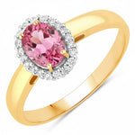 Oval Cut Diamond Accent Ring