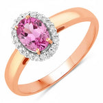 Oval Cut Diamond Accent Ring