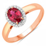Oval Cut Diamond Accent Ring