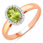 Oval Cut Diamond Accent Ring