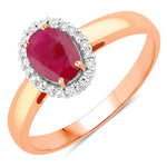 Oval Cut Diamond Accent Ring