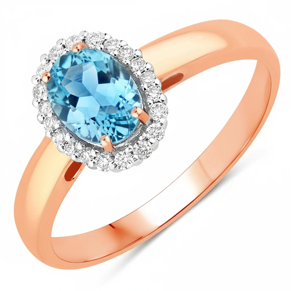 Oval Cut Diamond Accent Ring