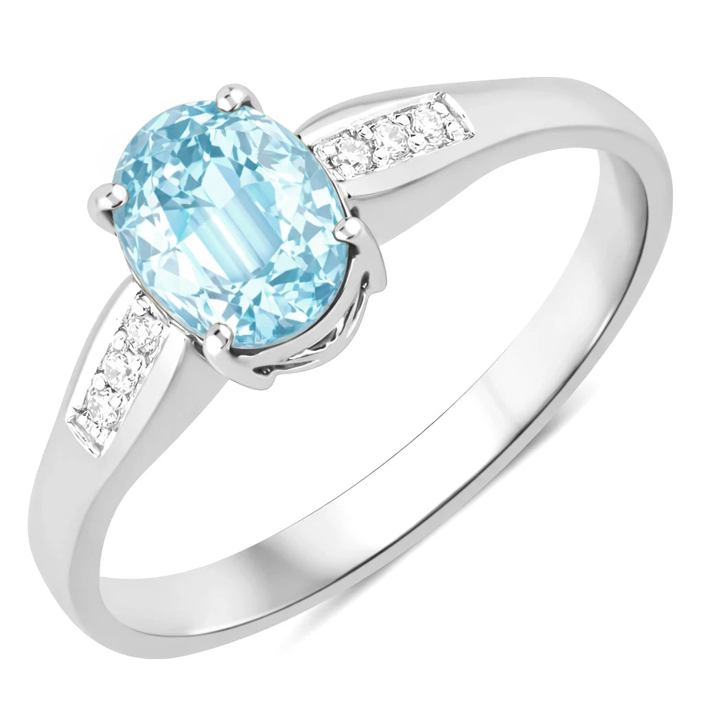 Soiree Oval Cut Diamond Accent Ring