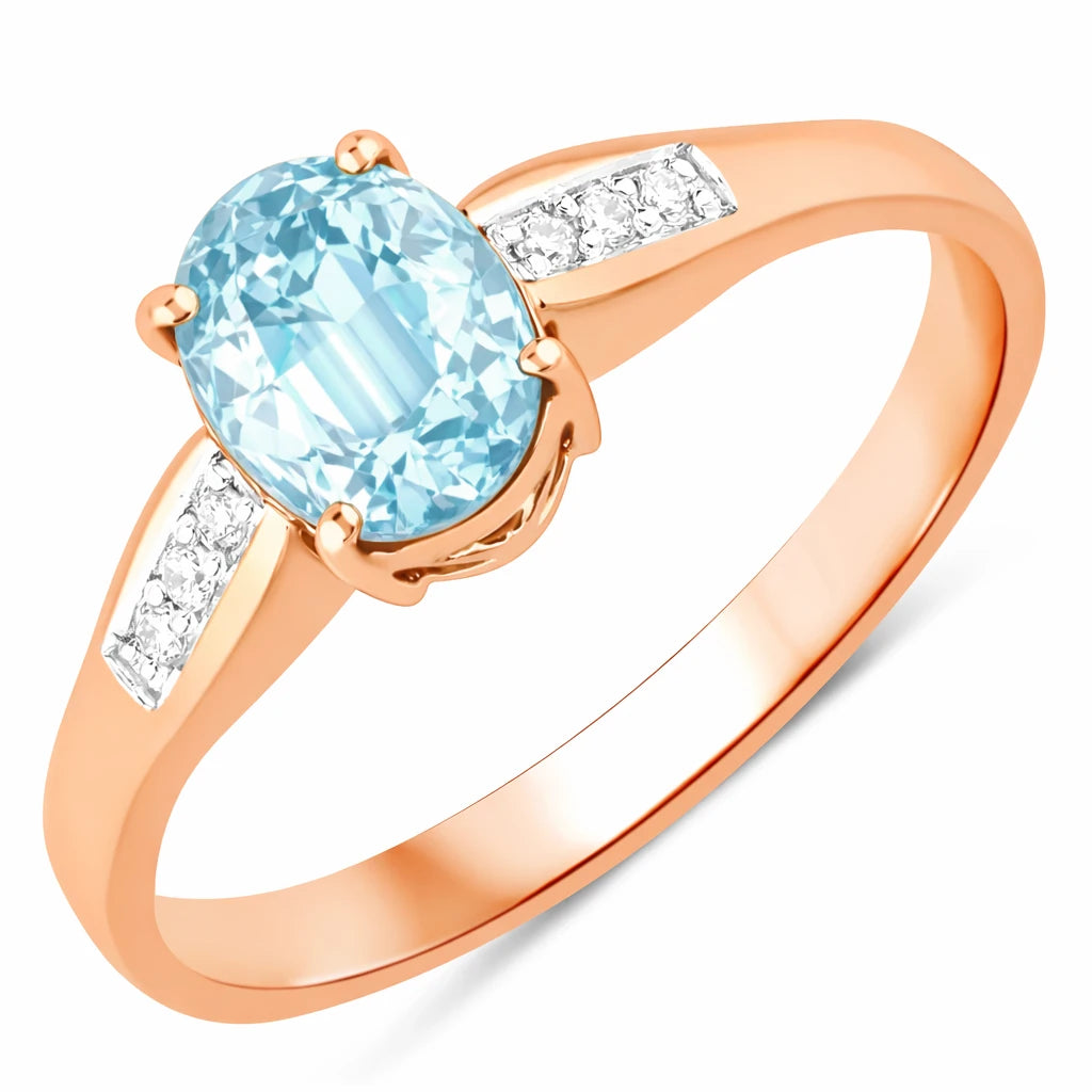 Soiree Oval Cut Diamond Accent Ring