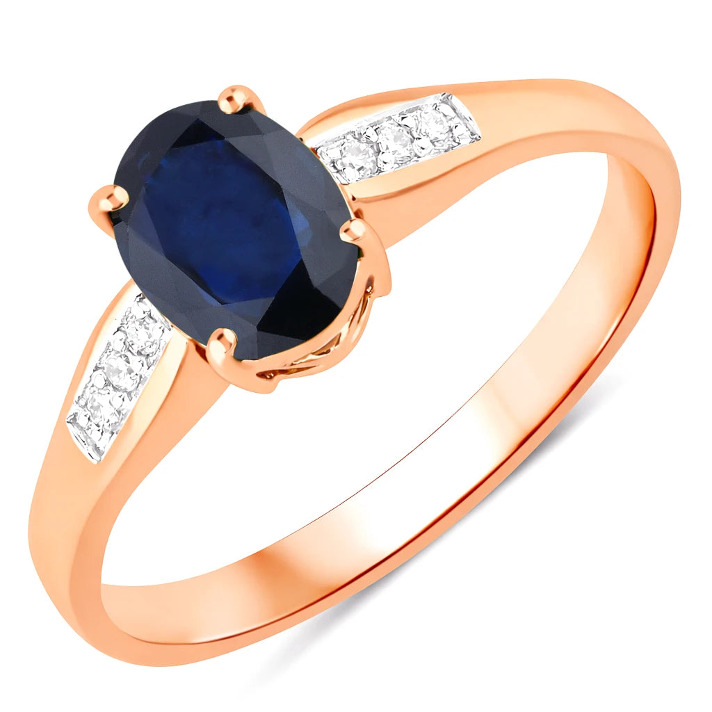 Soiree Oval Cut Diamond Accent Ring