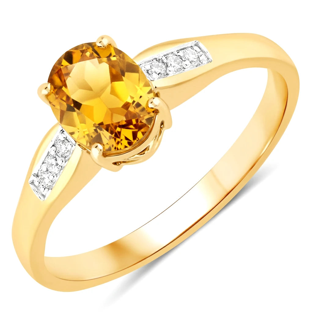 Soiree Oval Cut Diamond Accent Ring