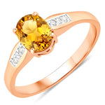 Soiree Oval Cut Diamond Accent Ring