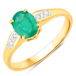 Soiree Oval Cut Diamond Accent Ring