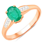 Soiree Oval Cut Diamond Accent Ring
