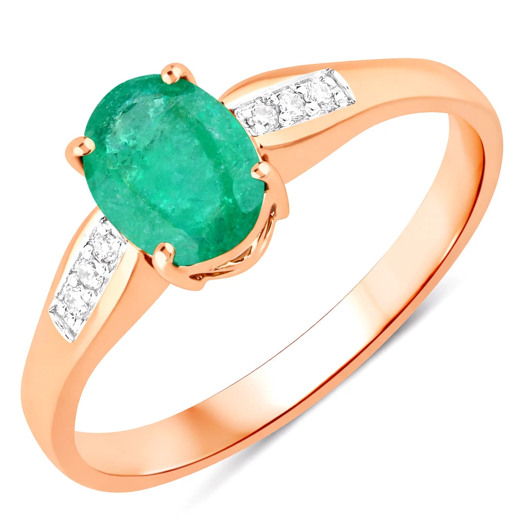Soiree Oval Cut Diamond Accent Ring