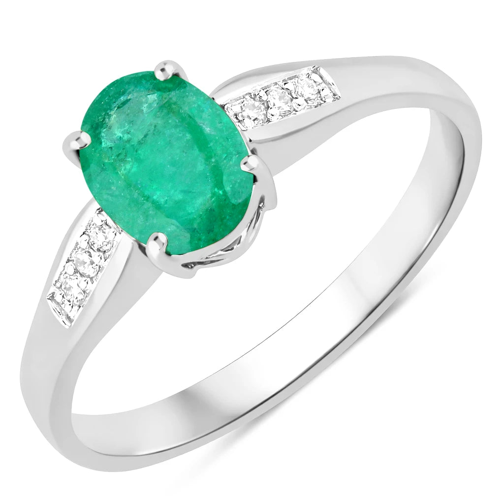Soiree Oval Cut Diamond Accent Ring