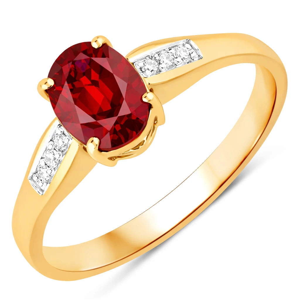 Soiree Oval Cut Diamond Accent Ring