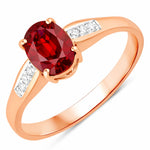 Soiree Oval Cut Diamond Accent Ring