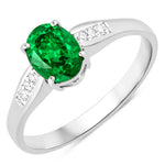 Soiree Oval Cut Diamond Accent Ring