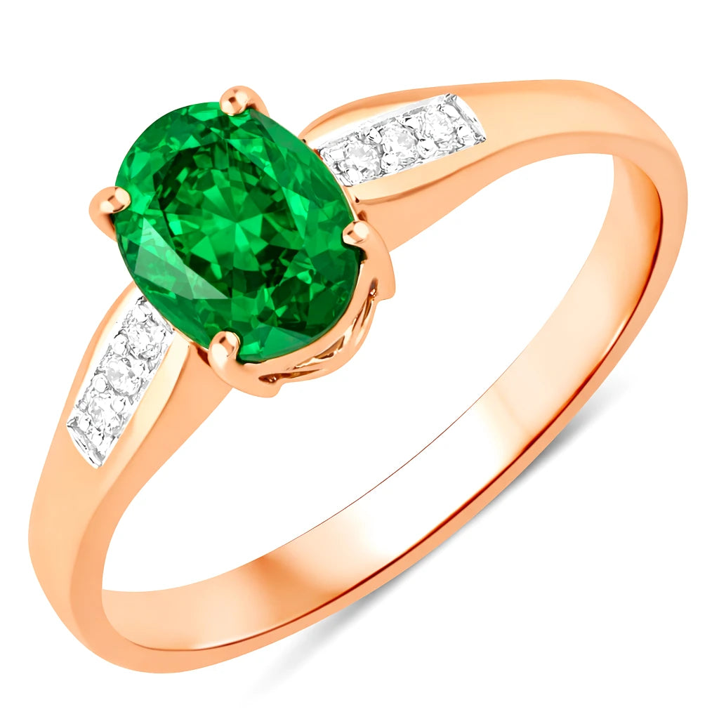 Soiree Oval Cut Diamond Accent Ring