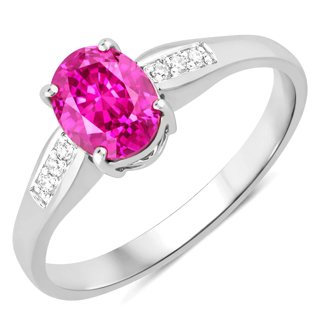 Soiree Oval Cut Diamond Accent Ring
