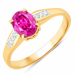 Soiree Oval Cut Diamond Accent Ring